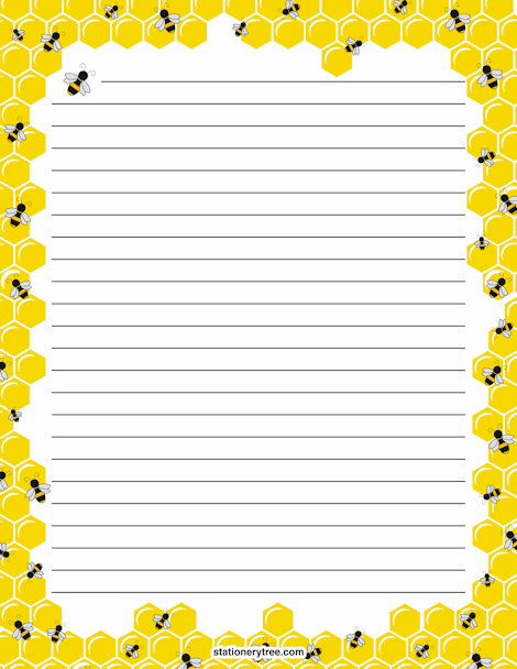 printable-bee-stationery-and-writing-paper-free-pdf