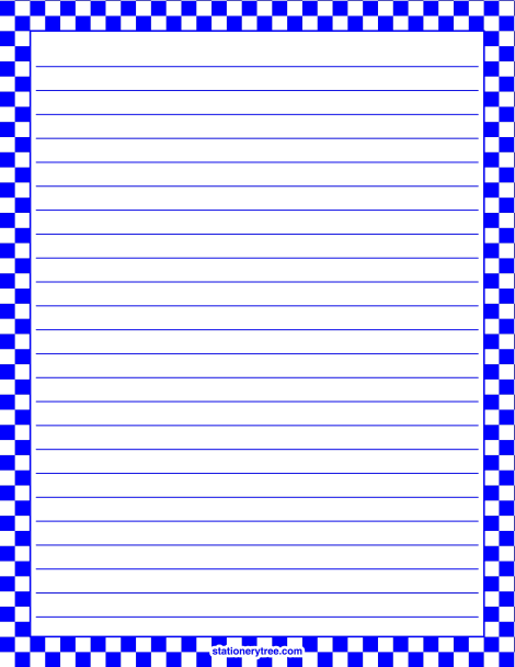 Blue and White Checkered 