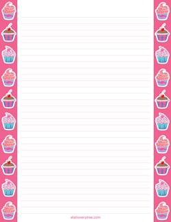 Cupcake Stationery