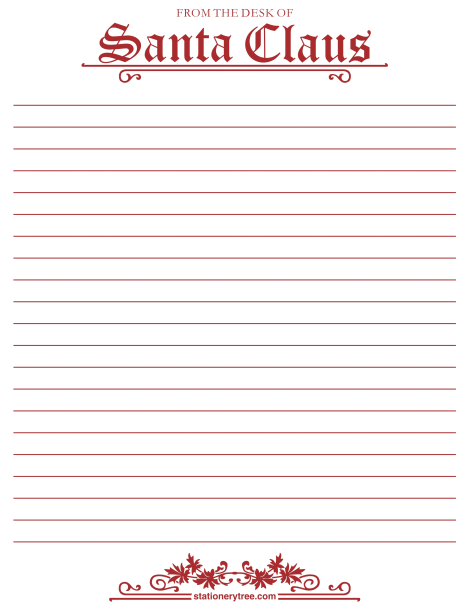 Free Printable From The Desk Of Santa Claus