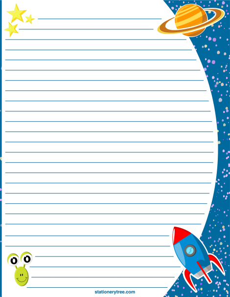 Printable Writing Paper With Picture Space