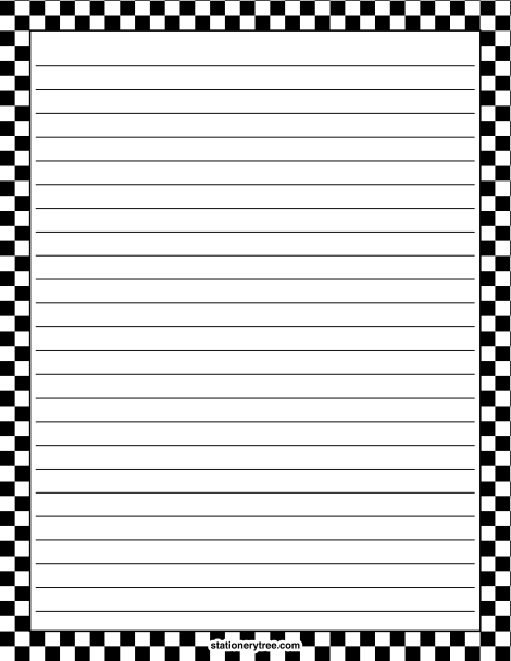 Black and White Checkered 