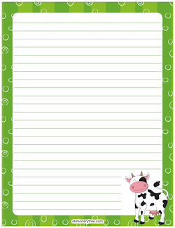 Cow Stationery