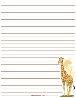 Giraffe Stationery