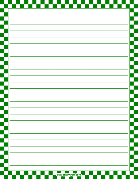Green and White Checkered 