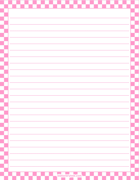 Pink and White Checkered 