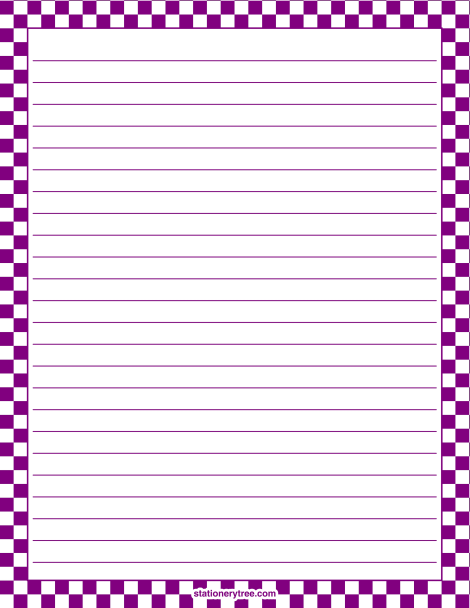 Purple and White Checkered 