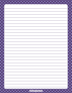 Purple Polka Dot Stationery