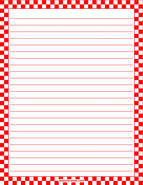 Red and White Checkered 